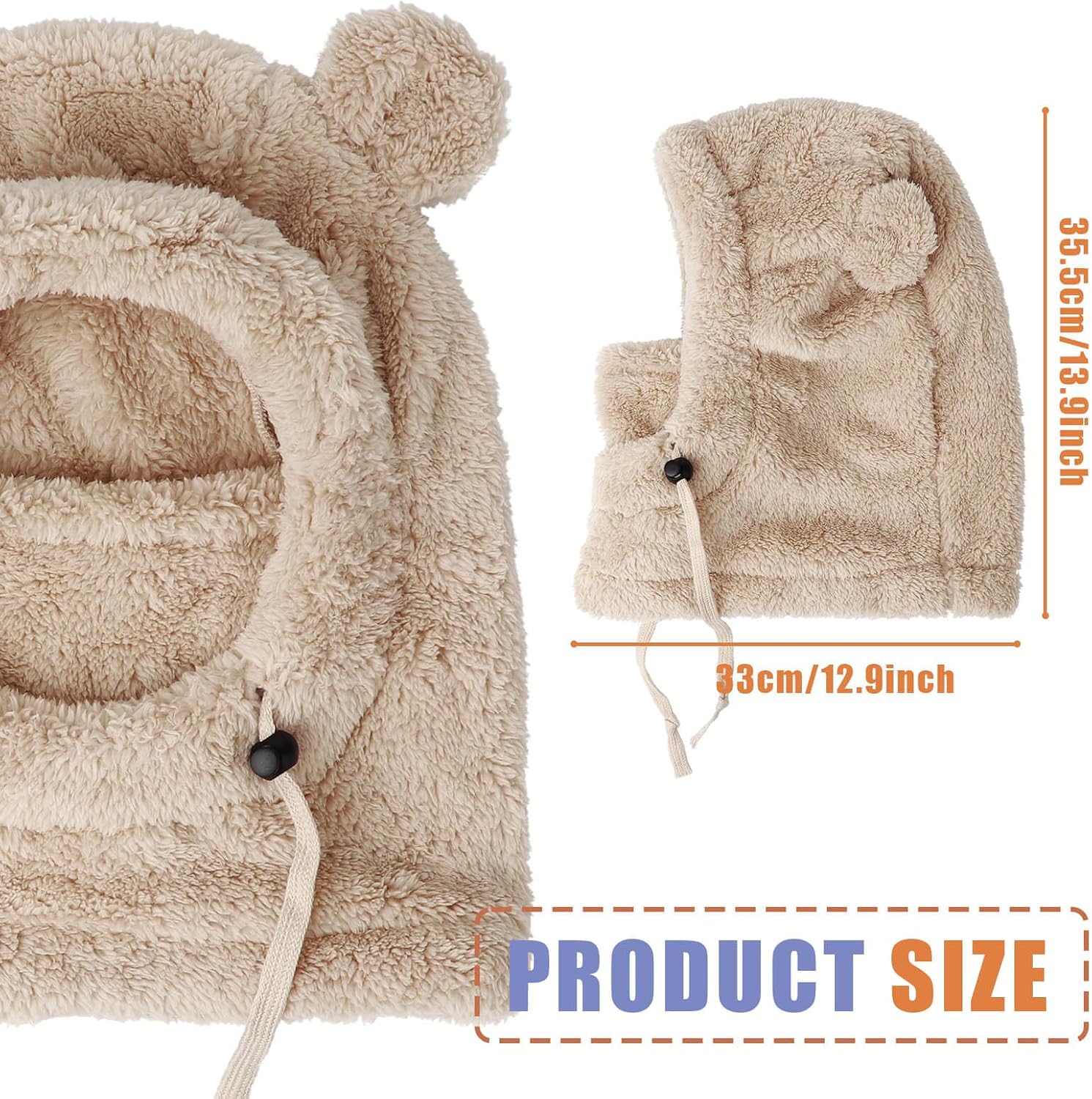 Thumbnail 4 de DRESHOW Thermische Sturmhaube Kinder – winddichte Fleece-Balaclava für 3–10 Jahre