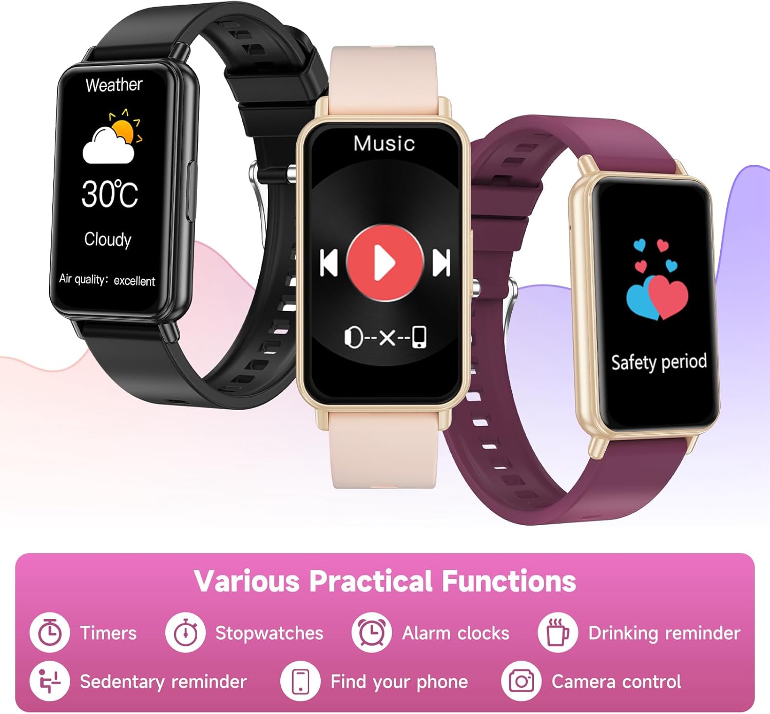 Thumbnail 4 de BingoFit Fitness Tracker 1.47" HD touchscreen