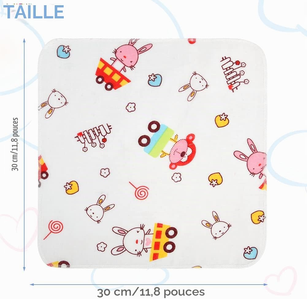 Thumbnail 1 de Aolso babywashandjes, set van 10, 4-laags katoen, 30 x 30 cm