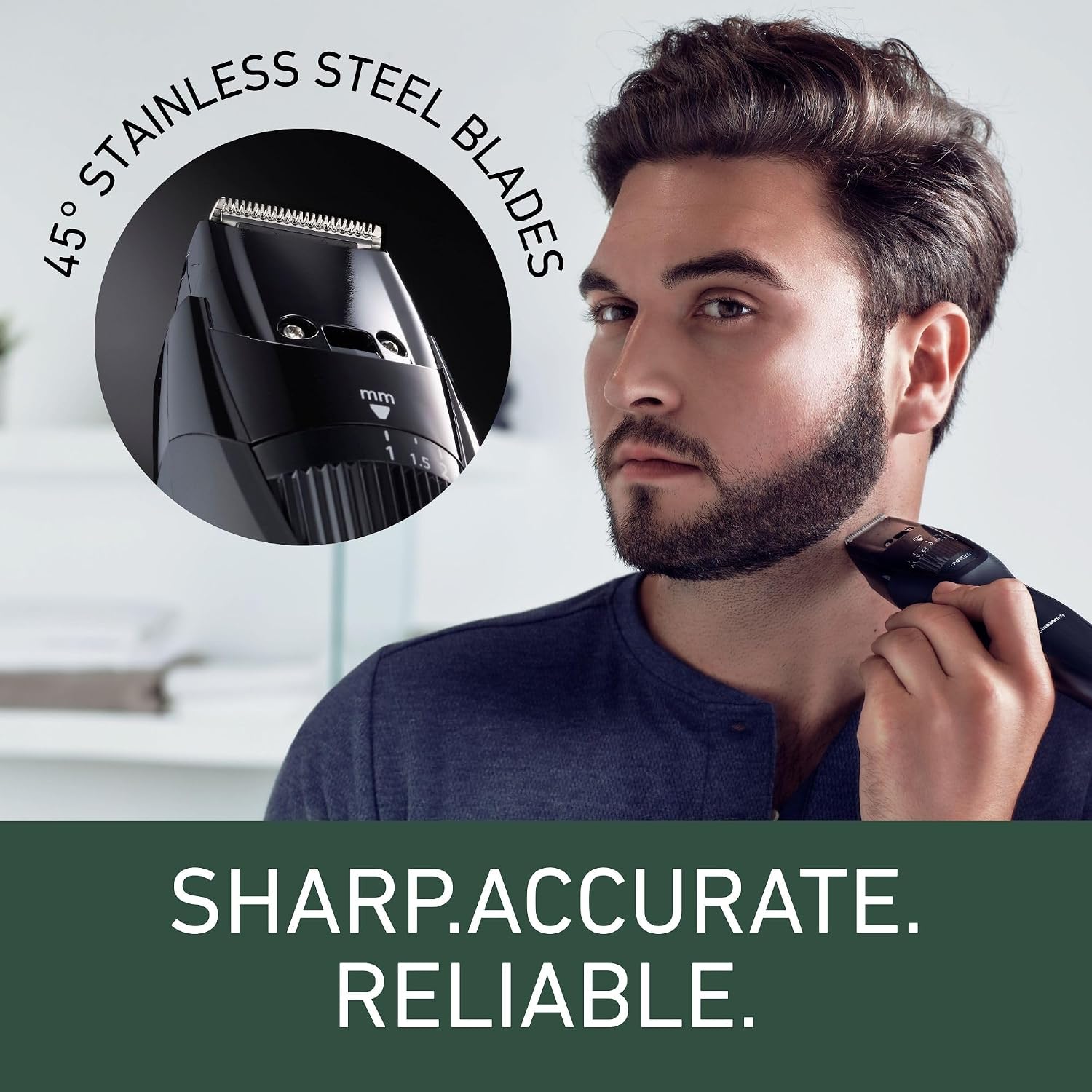 Detalle 2 de Panasonic ER-GB42 beard trimmer 50 min 🪒