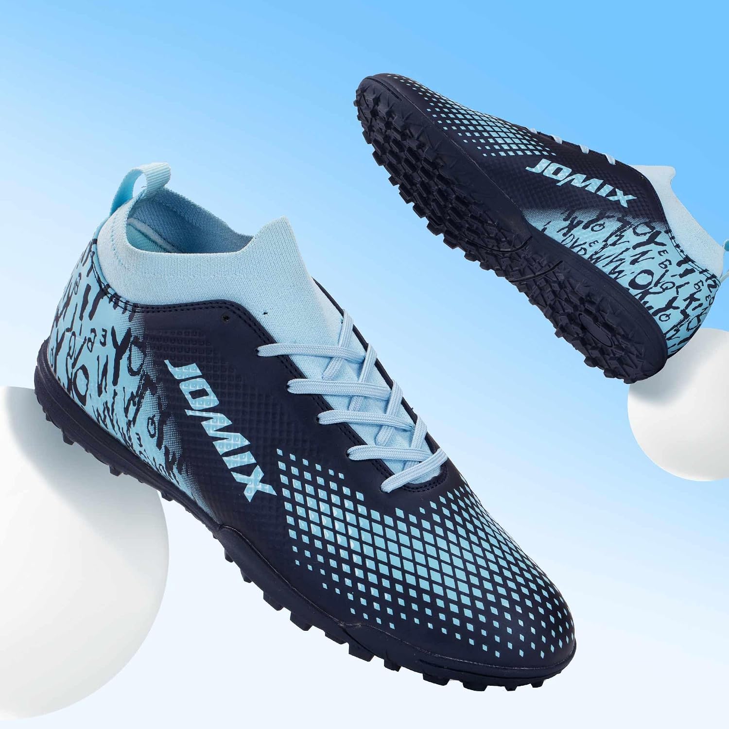 Detalle de JOMIX Scarpe da Calcetto per Bambini e Ragazzi – TF Multitacchetti, Leggere, Antiscivolo, per Campi Sintetici ed Erba Artificiale