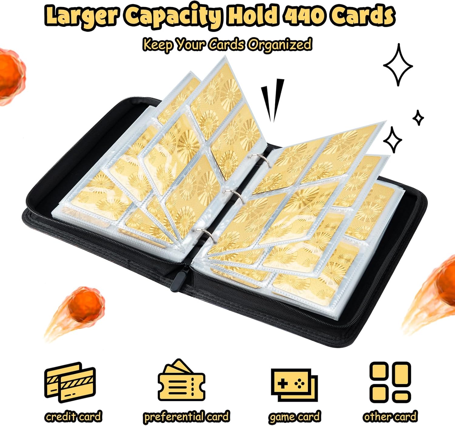 Detalle de Mactoou Trading Card Binder 440 pockets