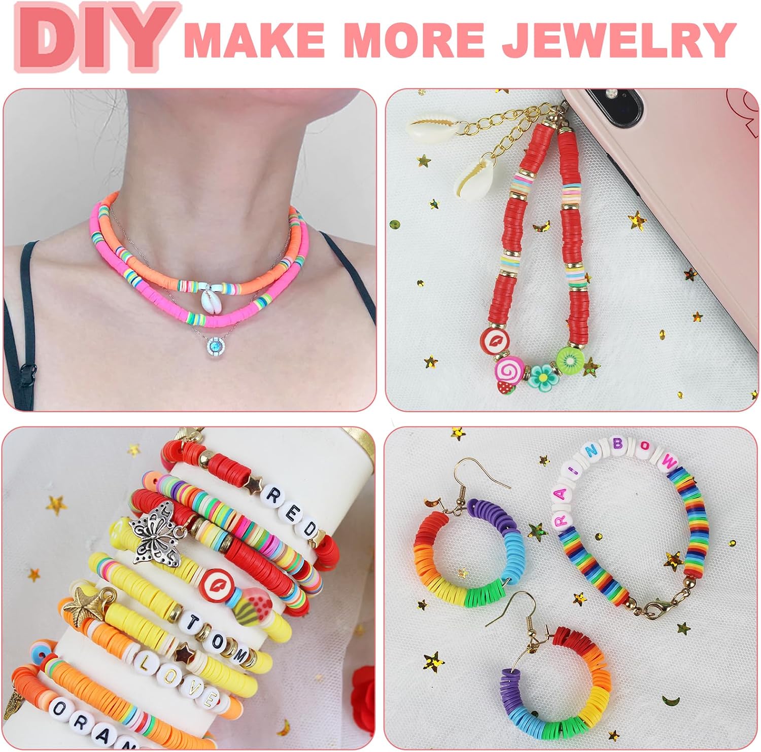 Detalle de Hbnlai Bracelet-Making Kit, 5300 Pieces