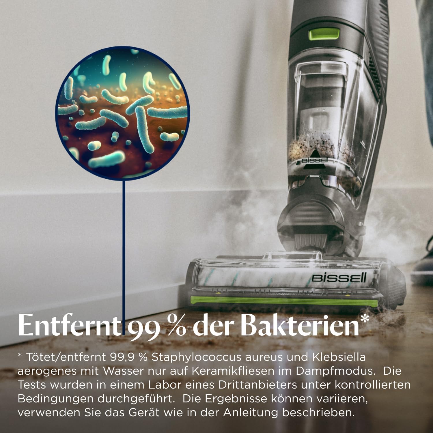 Detalle 1 de Bissell CrossWave HydroSteam PET Nass-Trocken Sauger