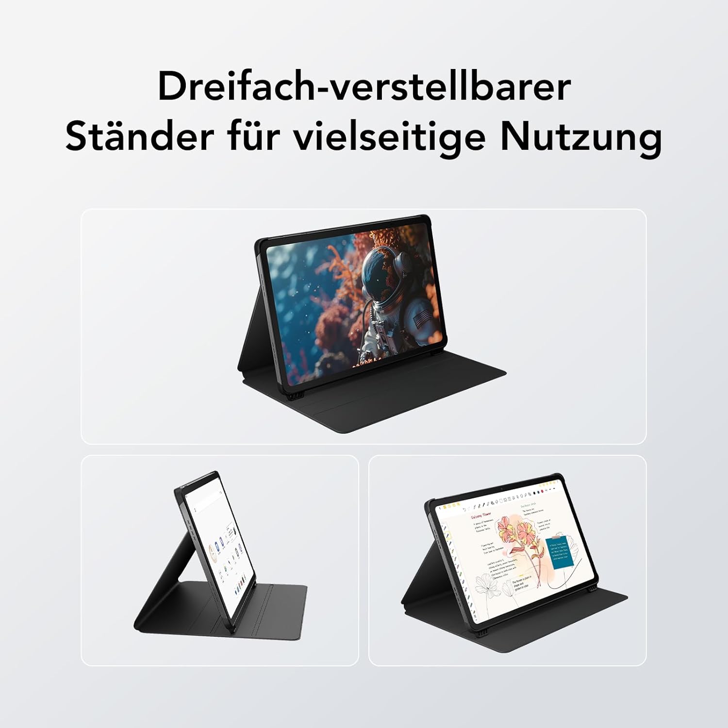Thumbnail 5 de TCL NXTPAPER 11 Plus Flip-Colio aus PU-Leder – 3 verstellbare Winkel, magnetische Stylus-Halterung, Auto Sleep/Wake