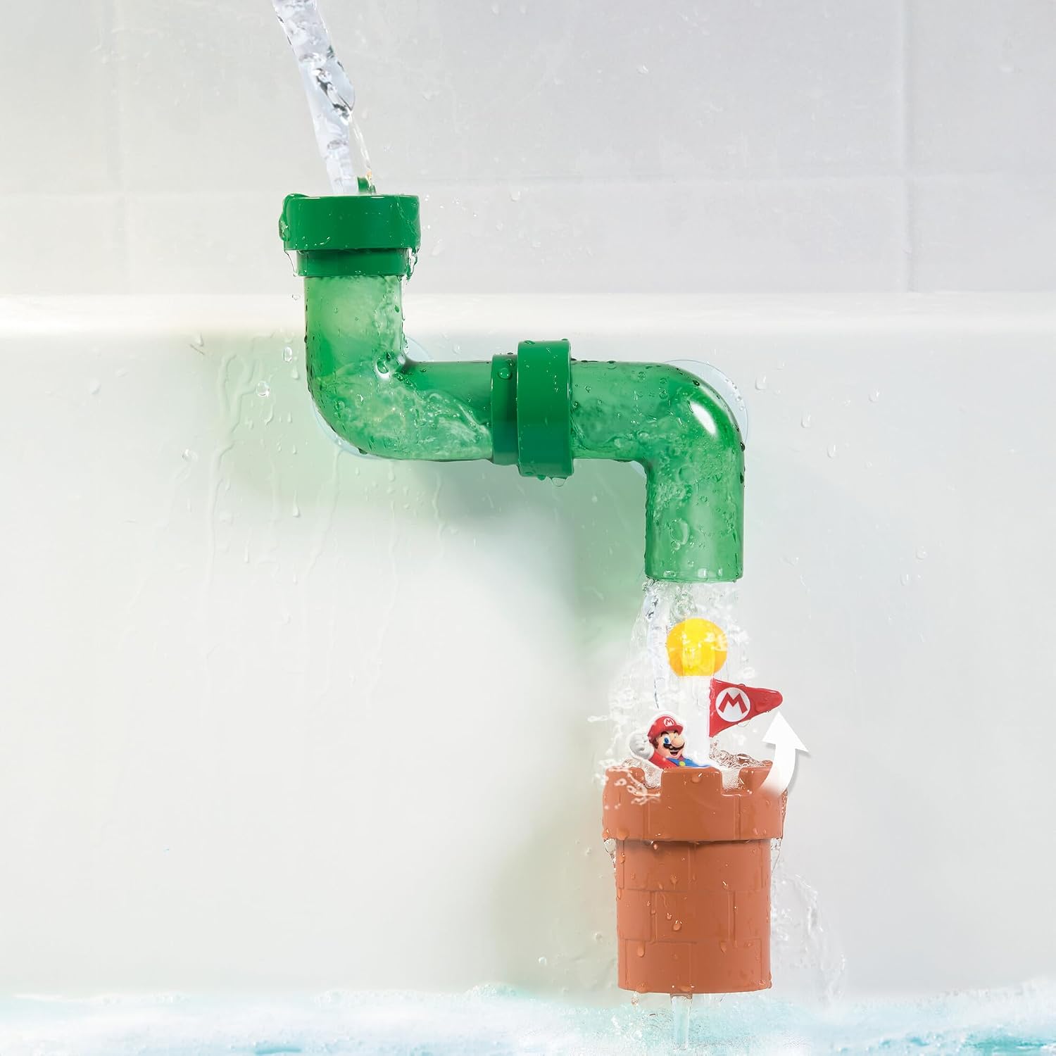 Detalle 2 de My Mario Tuyaux de Bain – Jeu interactif de bain Mario avec circuit d'eau