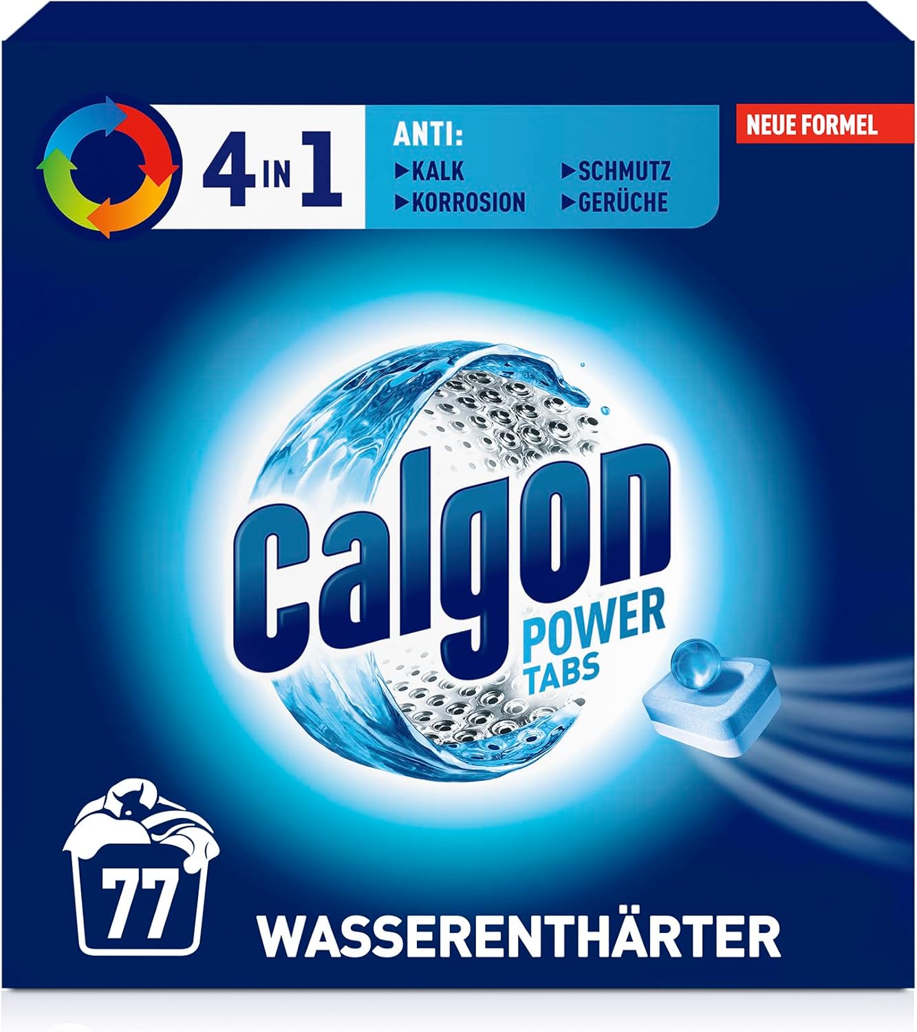 Thumbnail 6 de Calgon 4-in-1 Power Tabs – Waschmaschinen-Entkalker mit Geruchs- und Schmutzschutz (47 Tabs)