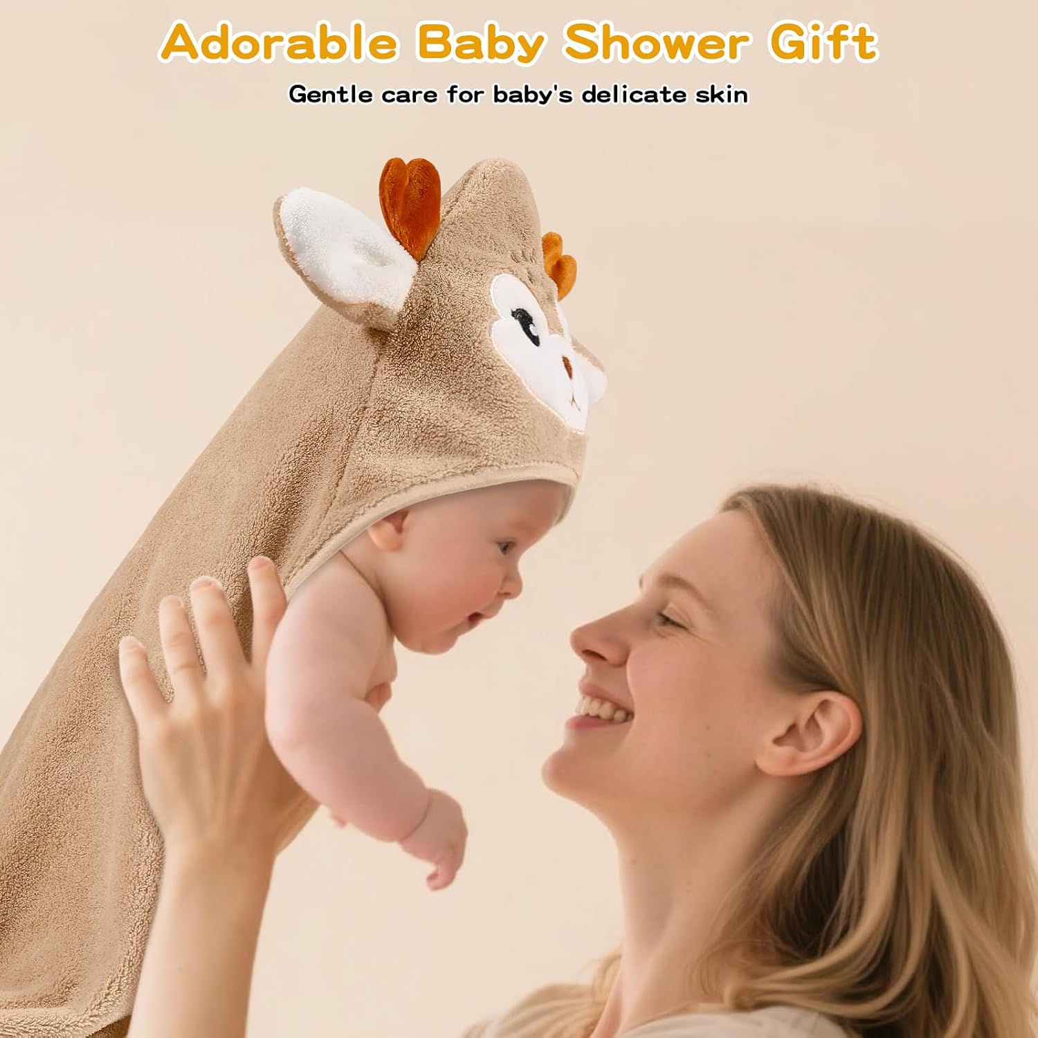 Detalle de VZZNN Hooded Baby Towels, 6-Pack