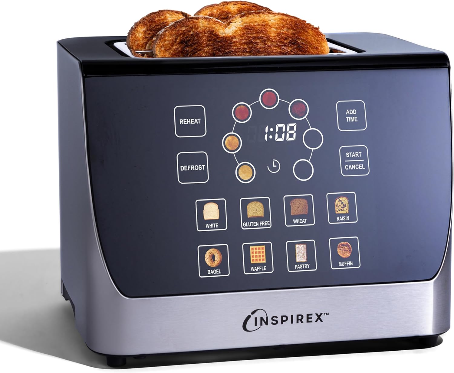 Detalle de Inspirex Touch Screen Smart Toaster 2-slice 🍞