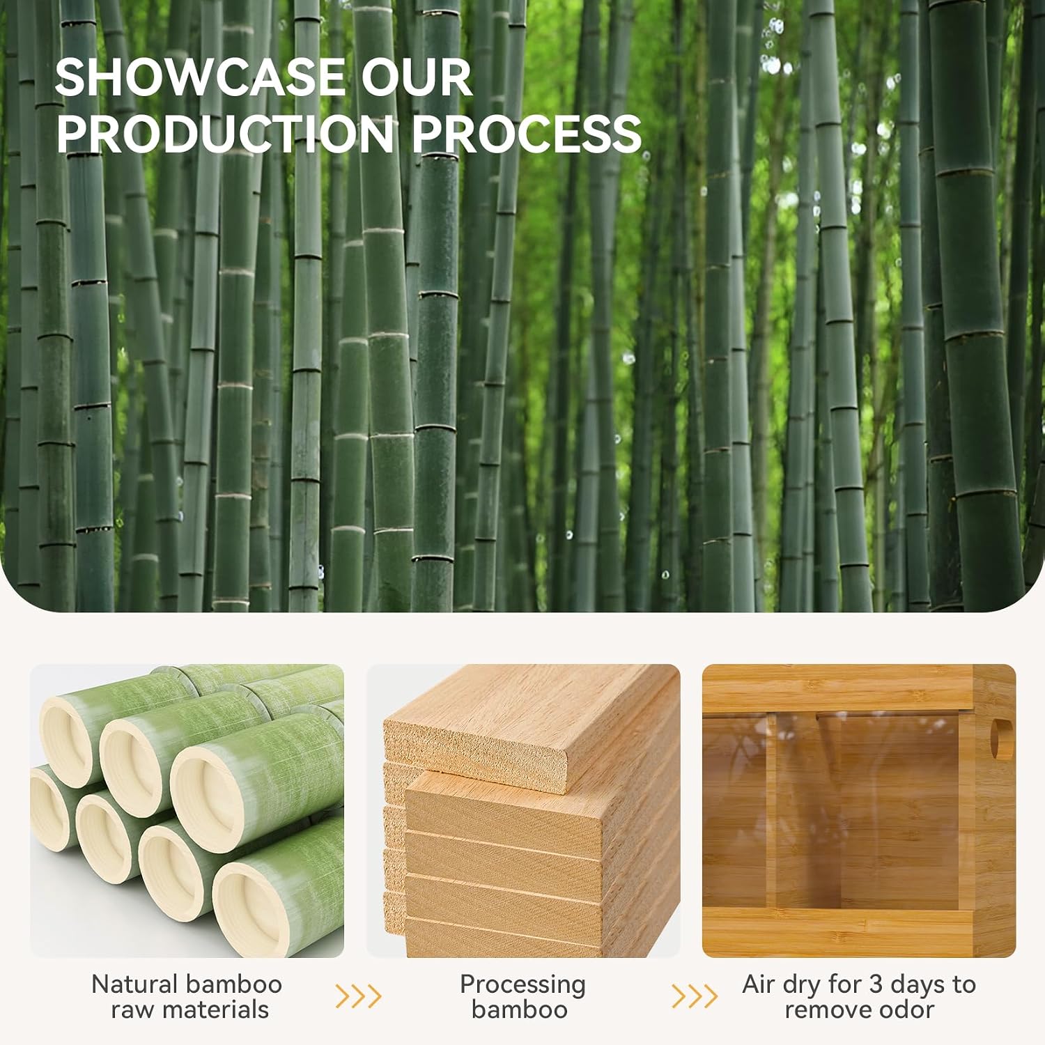 Detalle de Yofidra Bamboo Utensil Holder