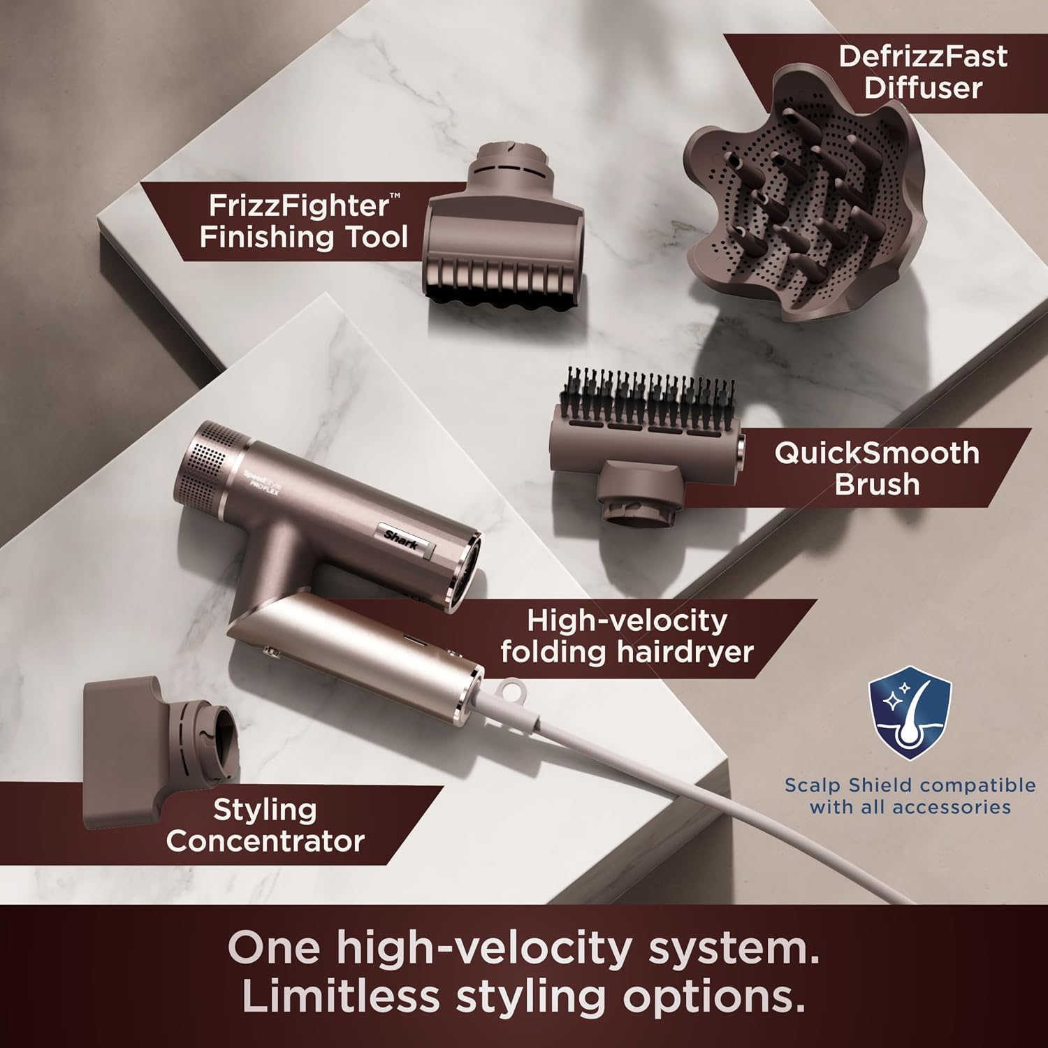 Detalle de Shark high-velocity hair dryer HD542