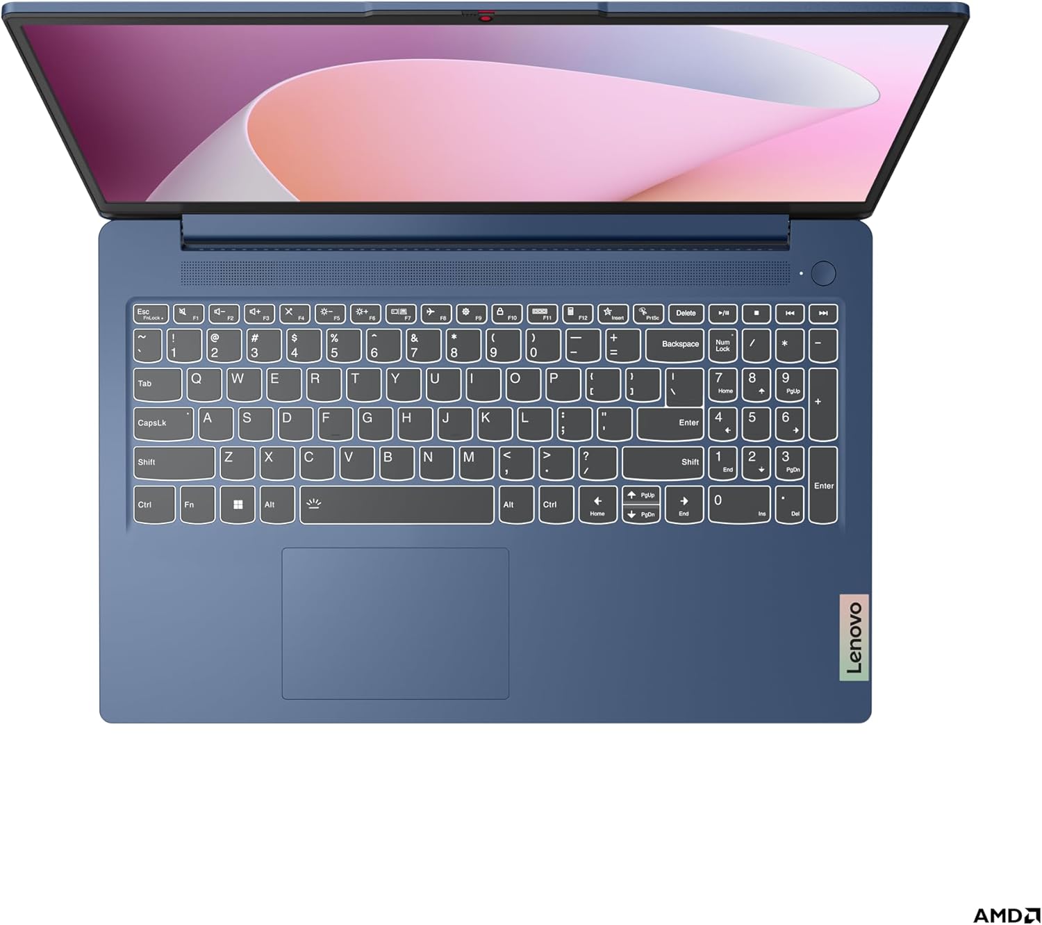 Detalle 2 de Lenovo IdeaPad Slim 3 15.6" FHD – Ryzen 3 7330U, 8 GB RAM, 512 GB SSD, Abyss Blue, Windows 11