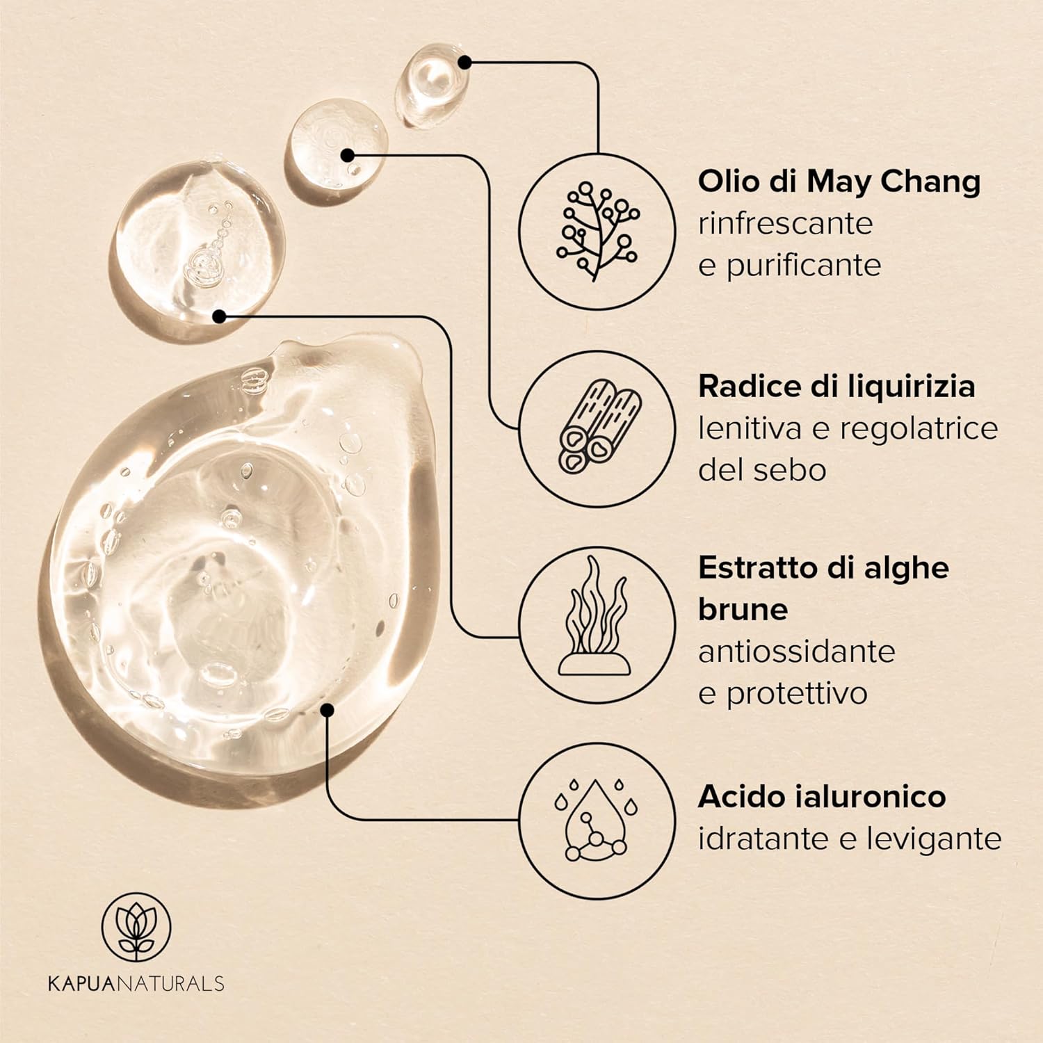 Detalle de Siero Viso BIO Niacinamide ad alta concentrazione 100 ml – 10% Niacinamide + 1% Zinco PCA, con Ialuronato e Liquirizia