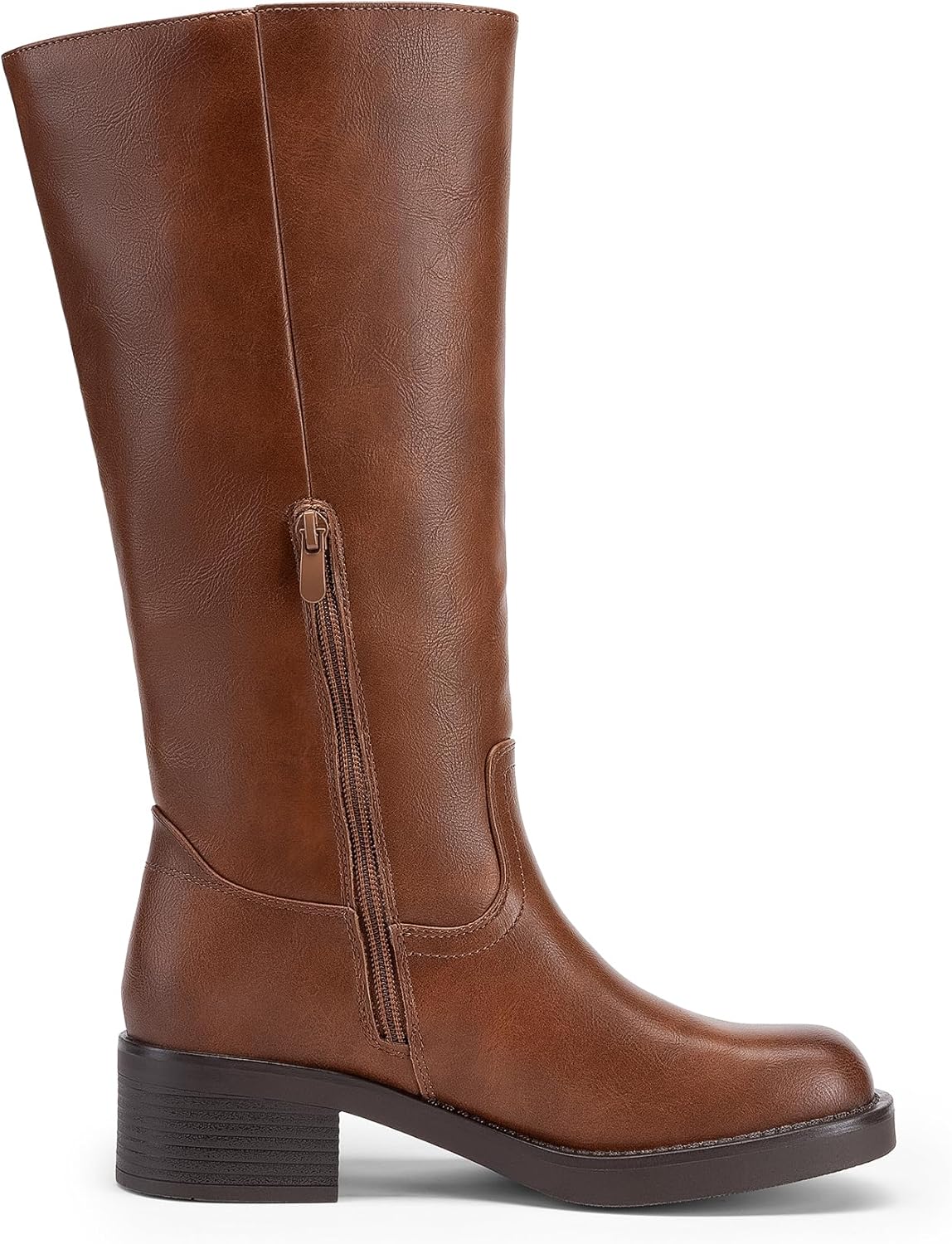 Thumbnail 6 de DREAM PAIRS Women’s Square Toe Platform Chunky Block Heel Knee-High Riding Boots