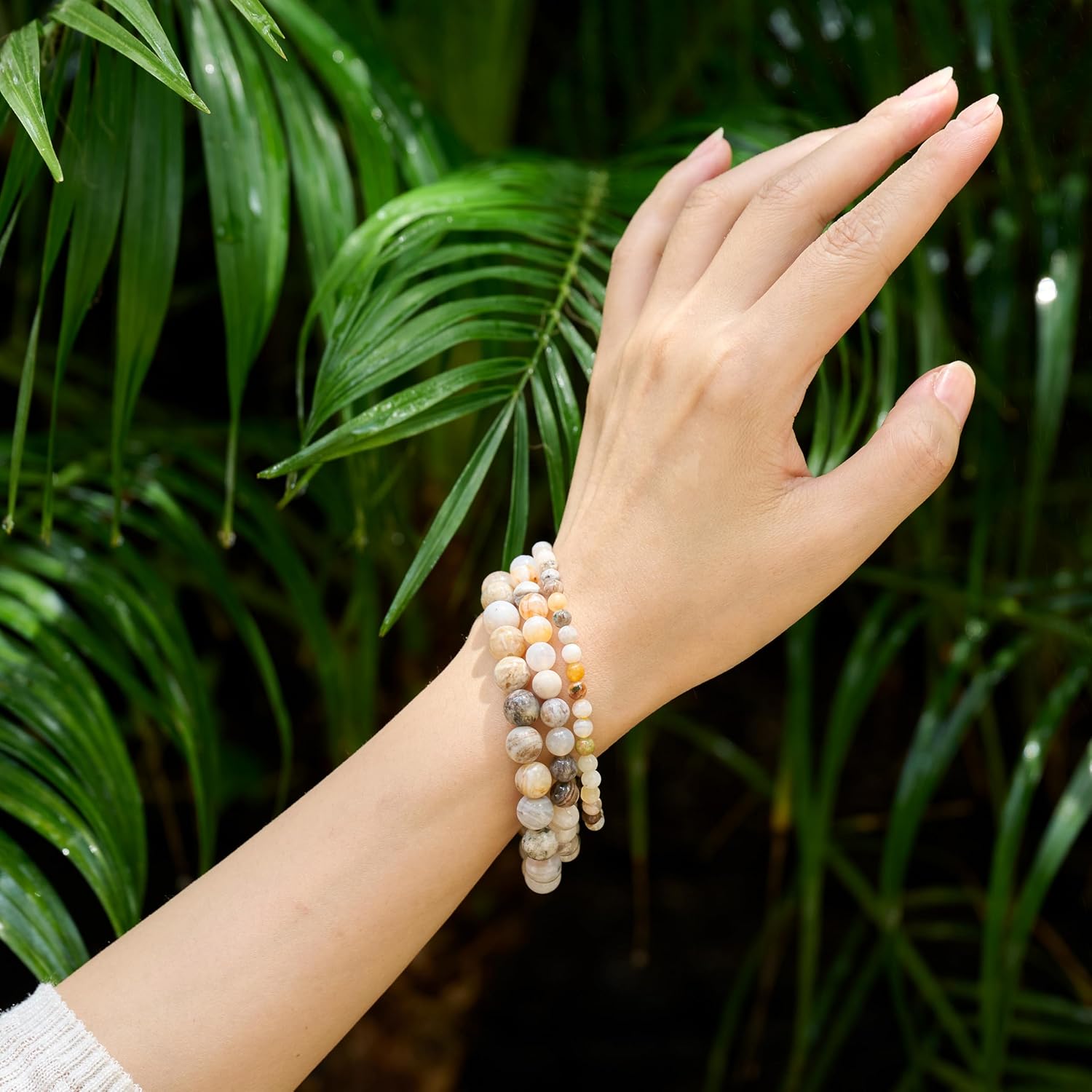 Detalle 2 de Bivei Perlenarmband 6 mm für Damen