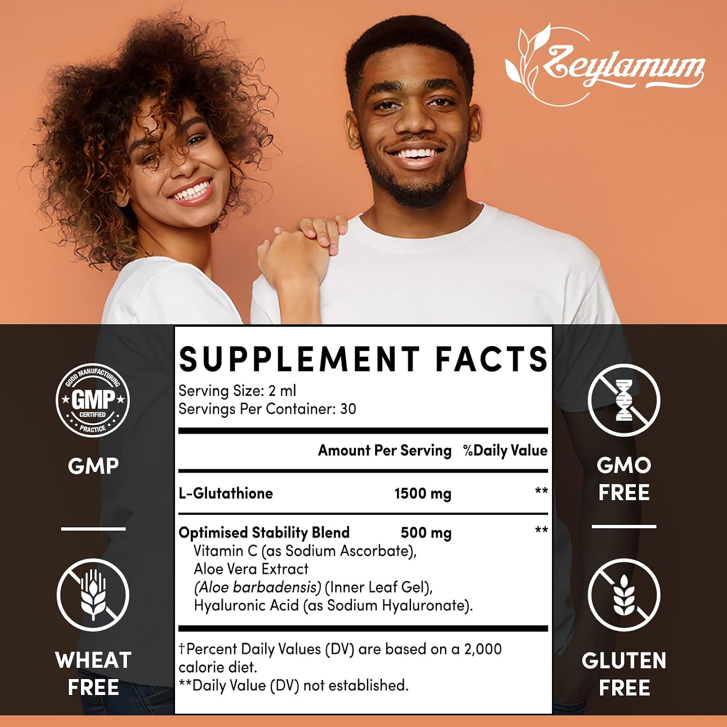 Detalle 2 de Zeylamum Liposomal Glutathione Drops, 2.02 oz