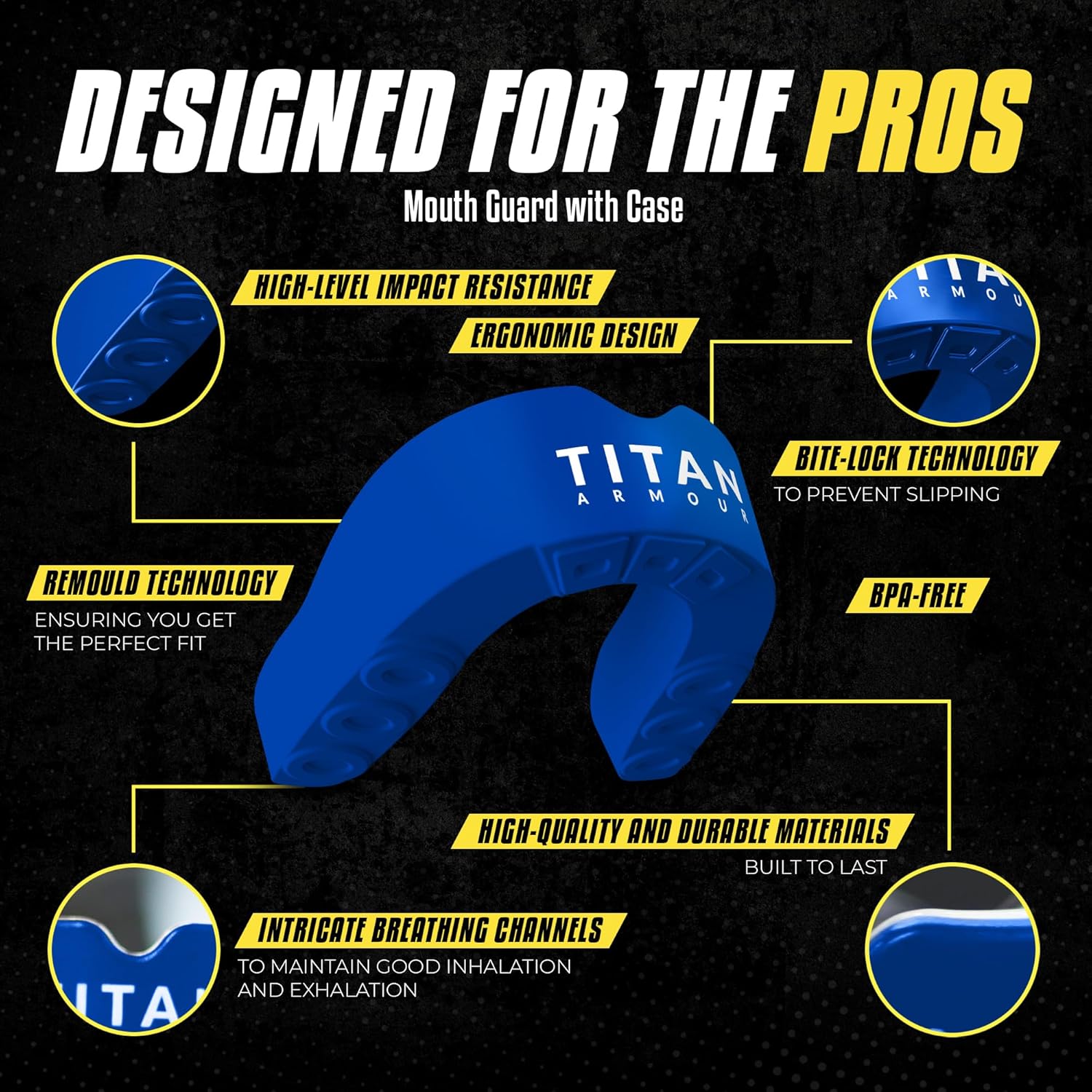 Thumbnail 2 de Titan Armour Gum Shield Dual-Layer 11+
