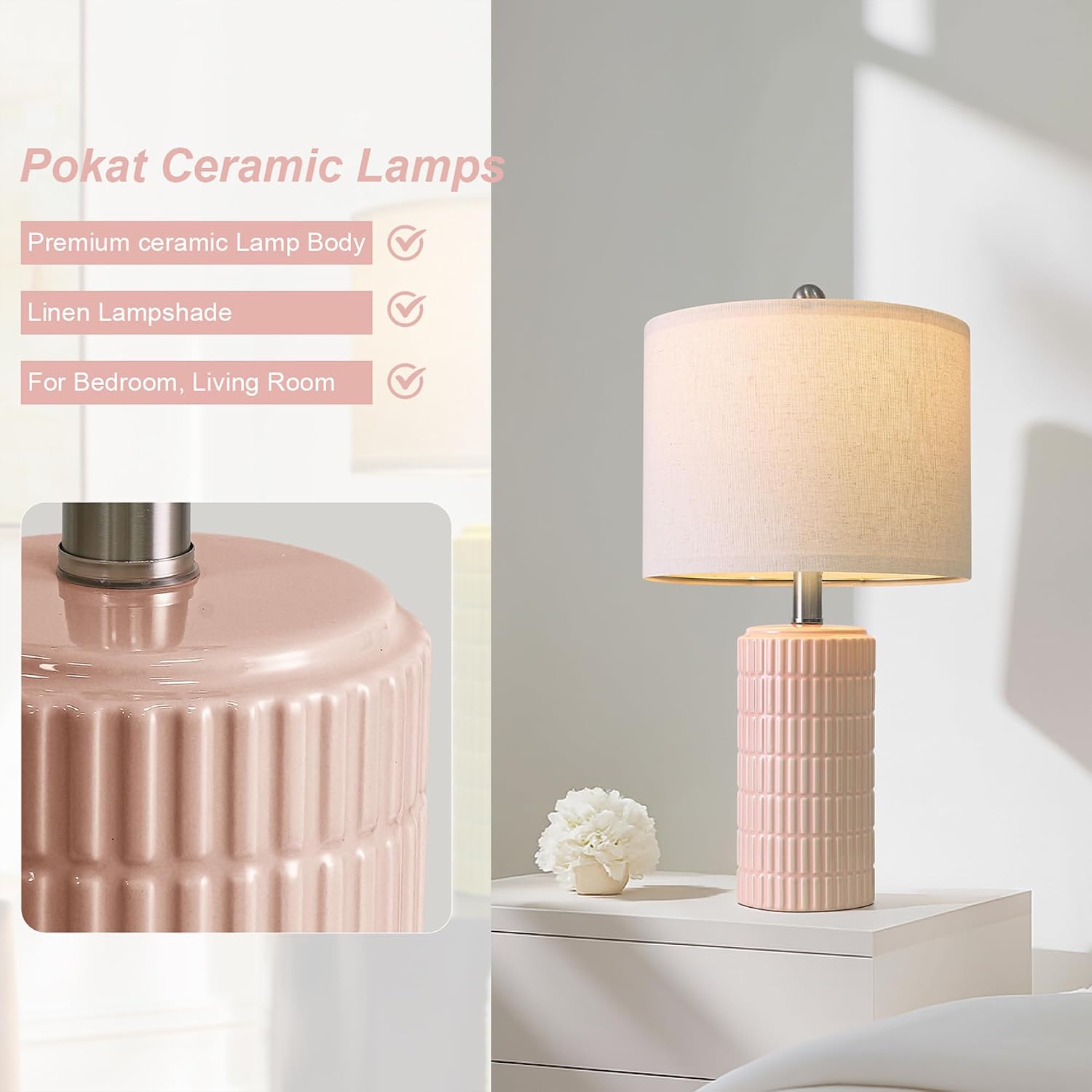 Detalle 2 de PoKat Ceramic Table Lamps