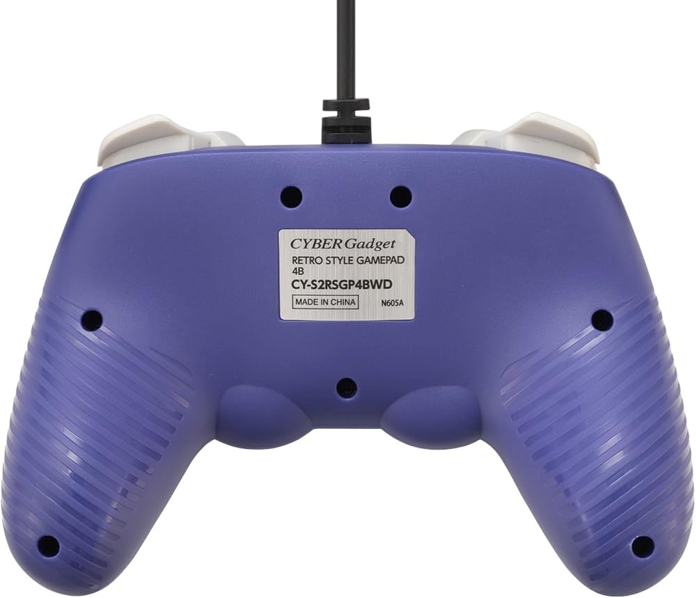 Detalle de サイバーガジェット CY-S2RSGP4BWD-VL レトロスタイルゲームパッド 4B 有線タイプ レトロバイオレット