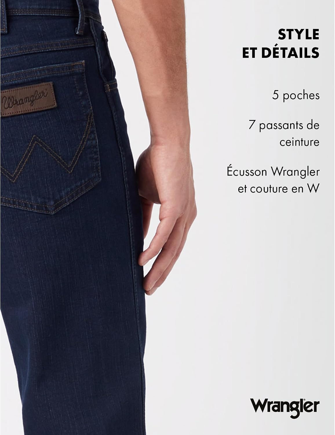 Detalle de Jean Wrangler Trail Trekker Relaxed Fit pour homme