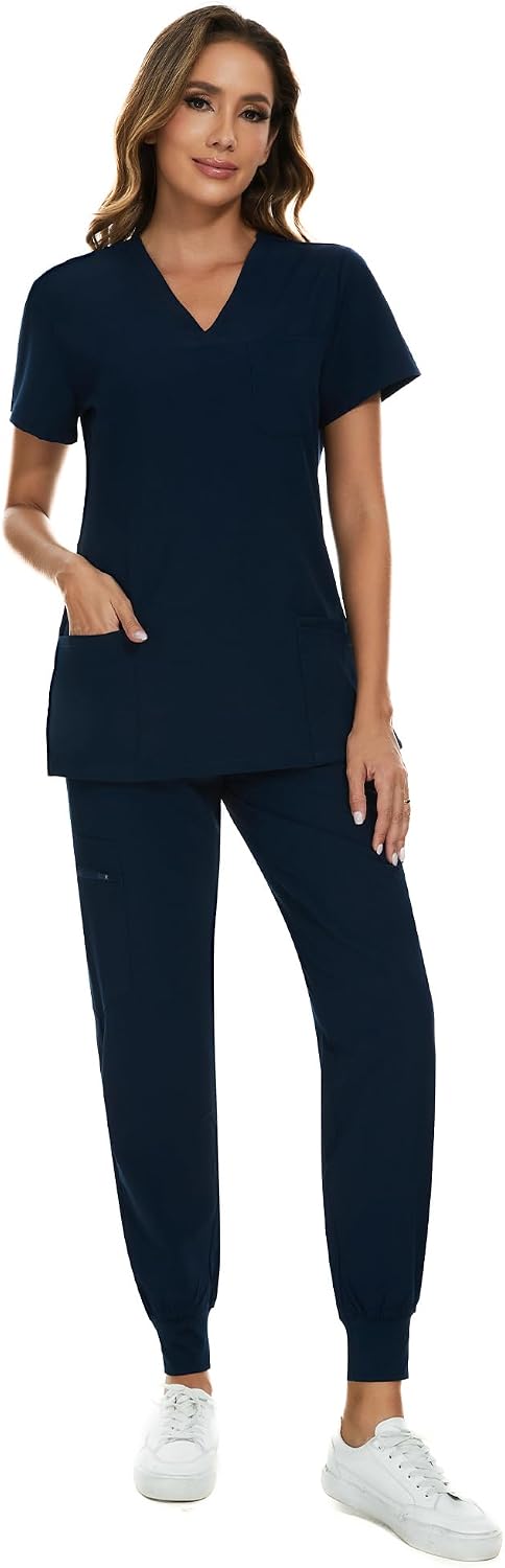 Thumbnail 2 de COZYFIT Scrubs Set for Women, 8 Pockets
