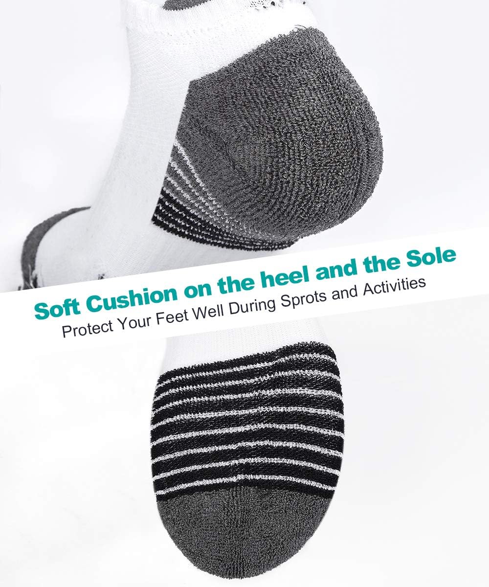 Thumbnail 6 de coskefy Running Socks Thick Cushion Ankle Trainer Socks – 6 Pairs