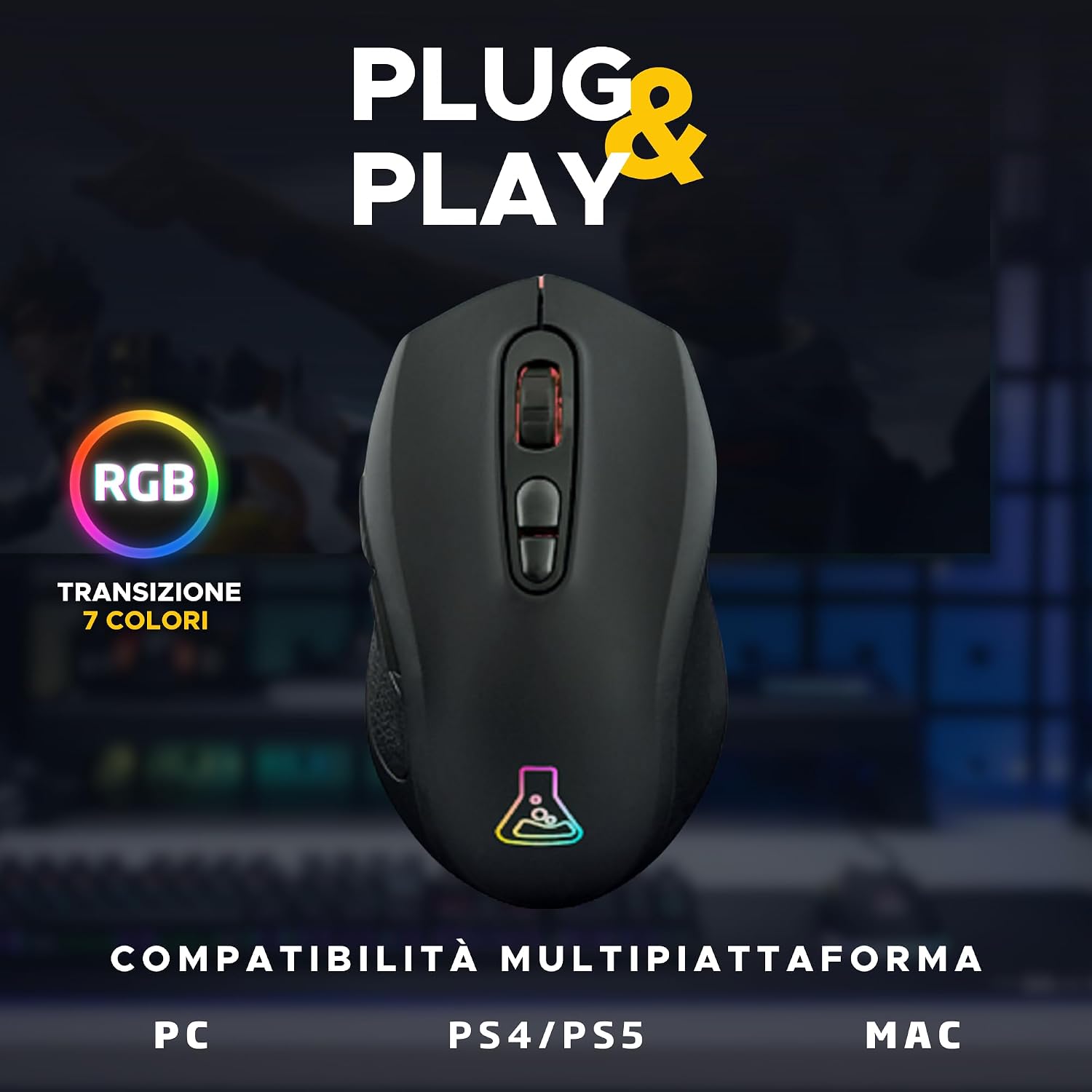 Thumbnail 5 de The G-Lab Kult Krypton mouse gaming wireless 6400 DPI