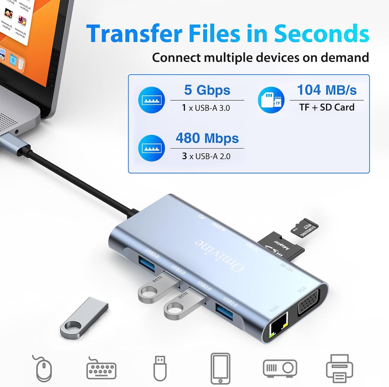 Thumbnail 4 de Omivine 11-In-1 USB C Hub