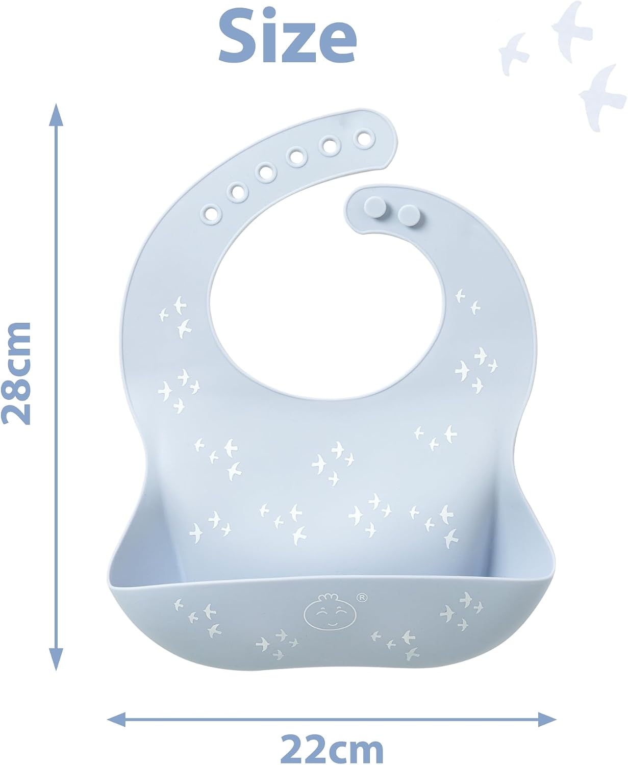 Thumbnail 5 de Little Dimsum Silicone Baby Feeding Bibs 1 pack