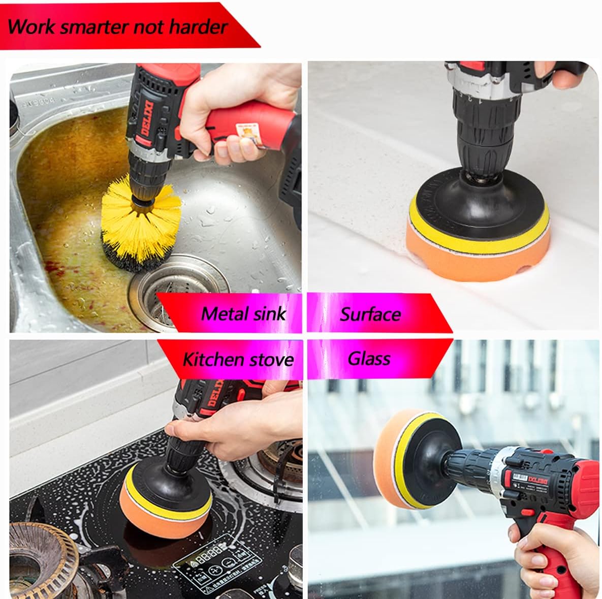 Thumbnail 5 de 20Pcs Drill Brush Attachment Set for cleaning