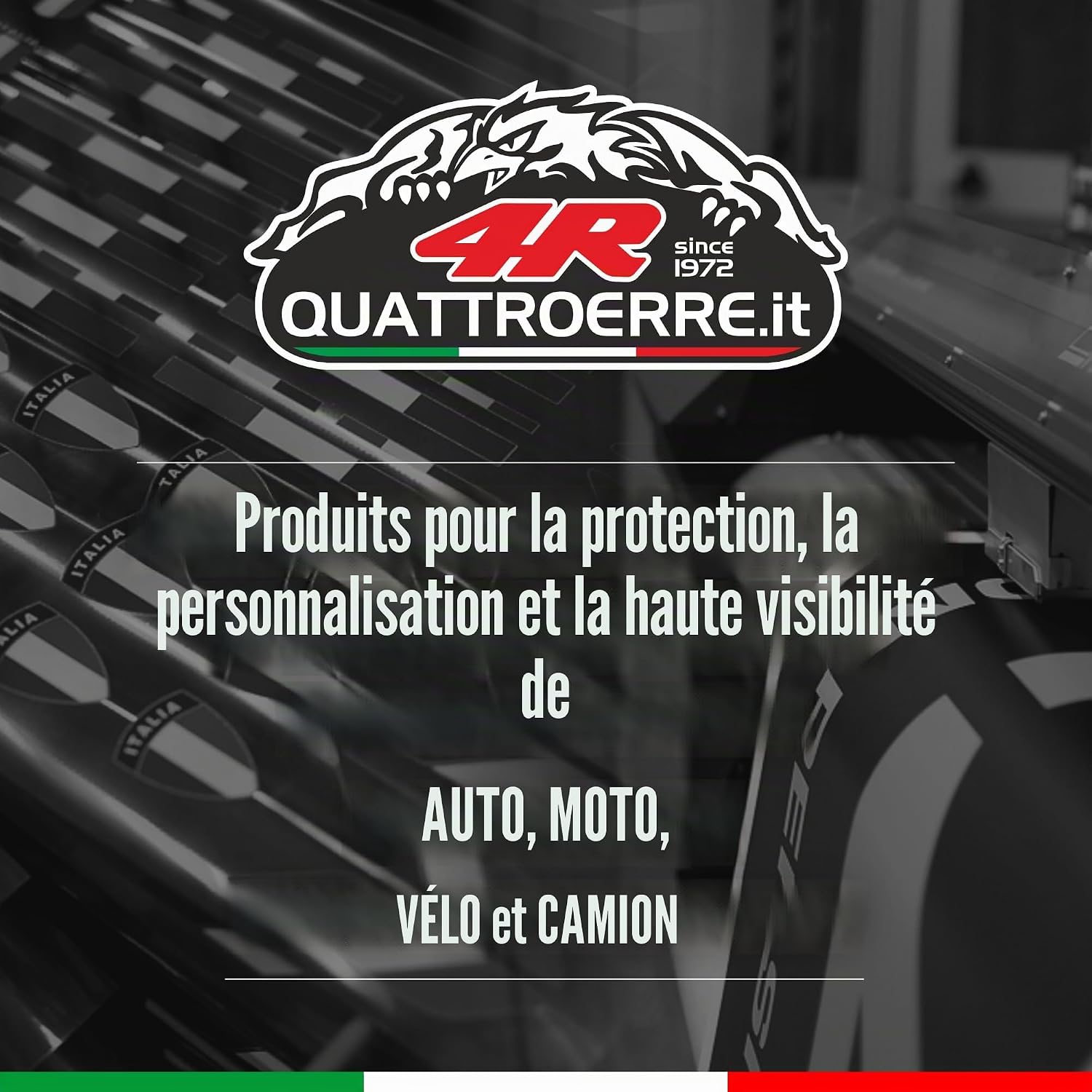 Detalle de Porte-clés officiel en métal 4R Quattroerre.it pour Citroën Racing – Rouge
