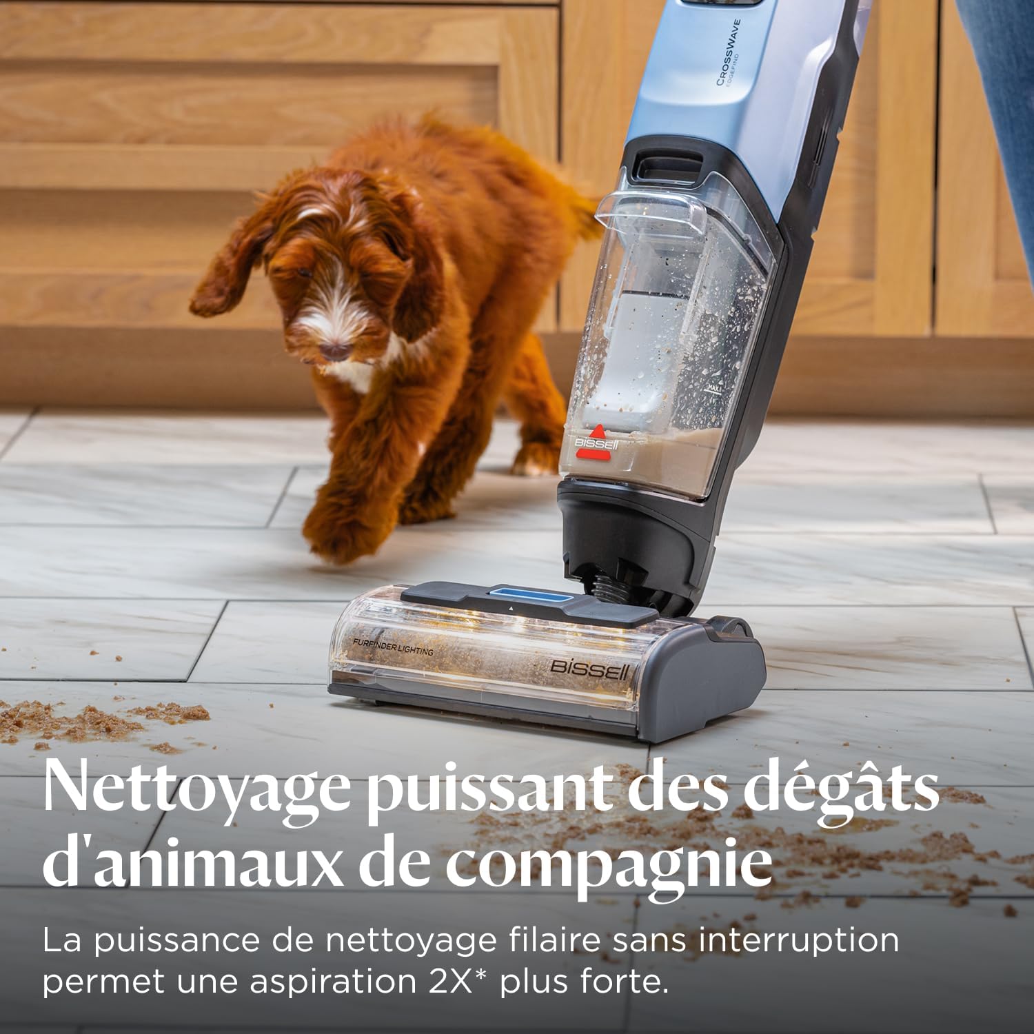 Thumbnail 2 de BISSELL CrossWave EdgeFind 4159N — Aspirateur laveur tout-en-un pour sols et poils d’animaux