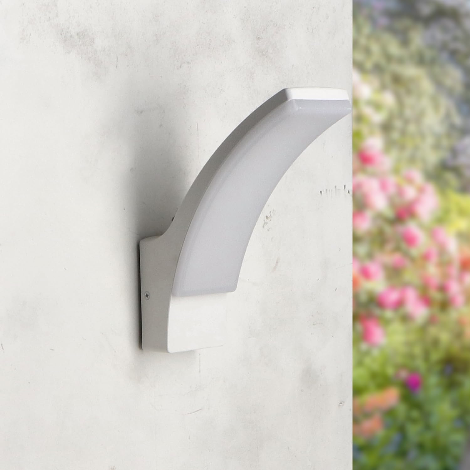 Detalle de Ledme Winni White 12W — Aplique LED regulable 840 lm para exterior