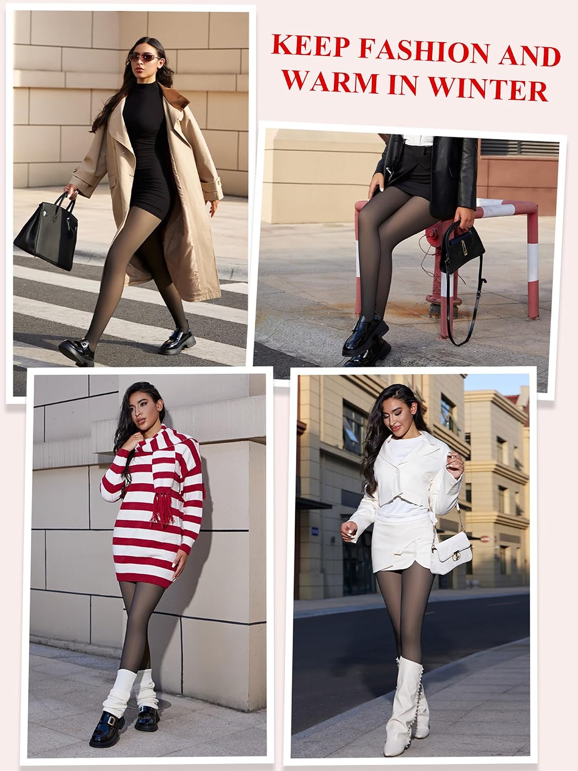 Thumbnail 4 de Zoe Cubby Fake Sheer Thermal Tights 32°F