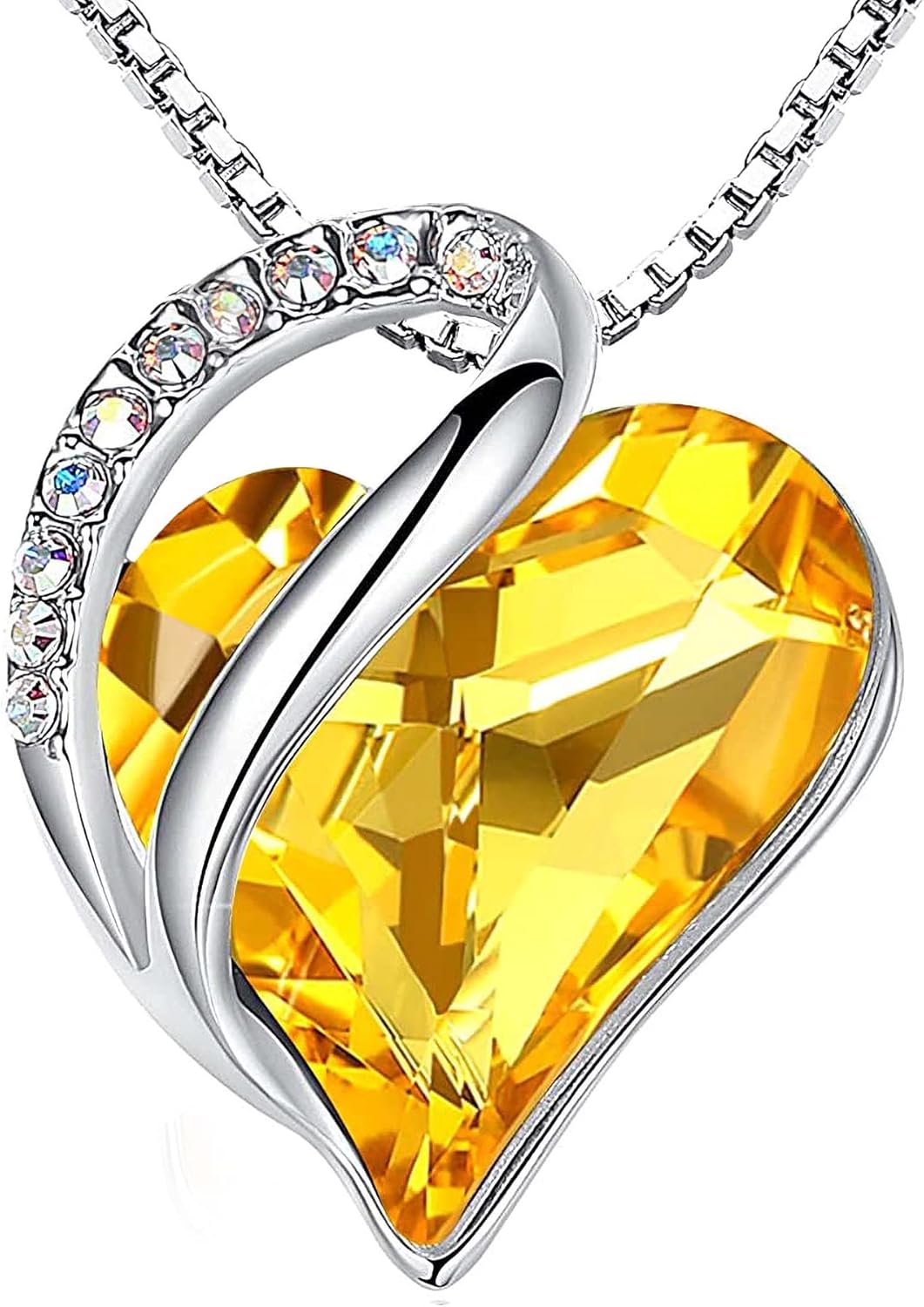Thumbnail 6 de Leafael Mother's Day Gift Necklace for Women – Infinity Love Birthstone Heart Crystal Pendant