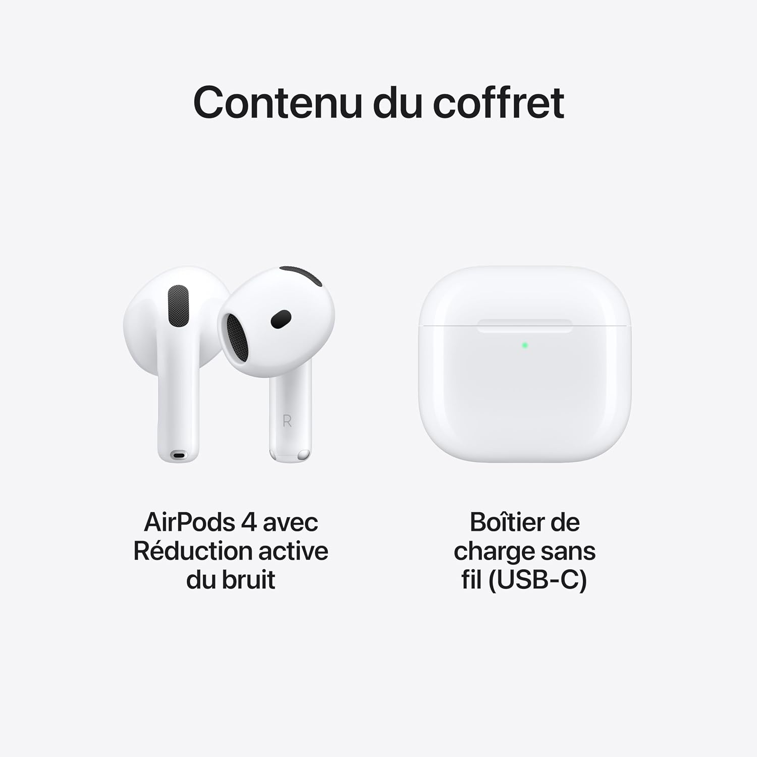 Thumbnail 5 de Apple AirPods 4 Réduction active du bruit