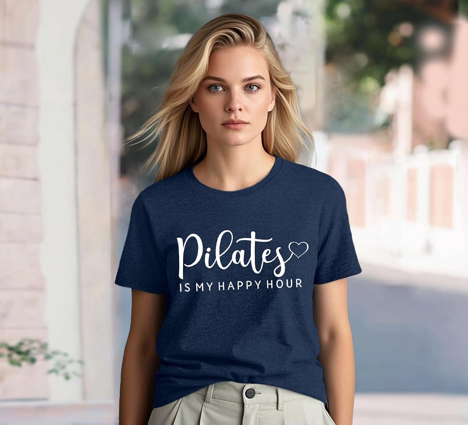 Detalle 2 de Pilates T Shirt for women soft stretch