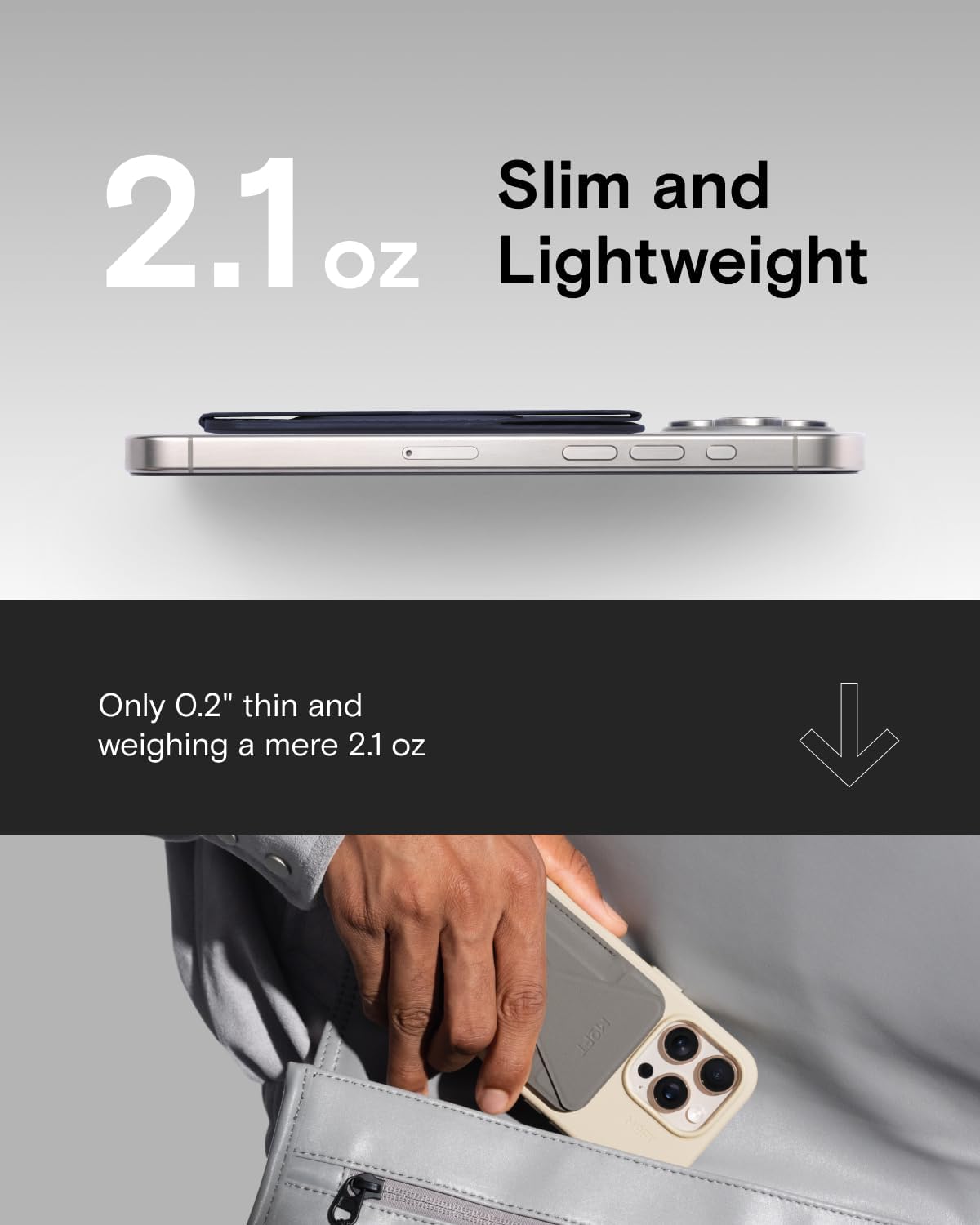 Thumbnail 1 de MOFT Magnetic Wallet Stand for iPhone 17