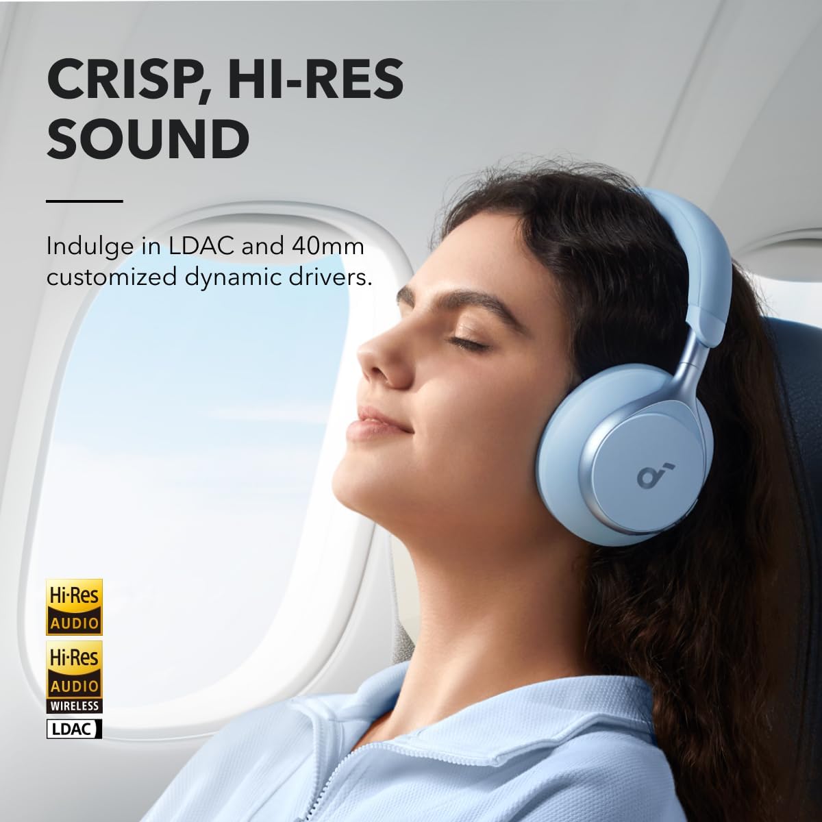 Detalle 2 de Soundcore Space One ANC Headphones 40h