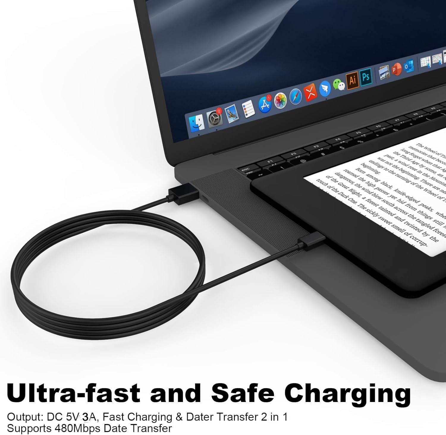 Detalle 2 de USB C Kabel für Kindle 3 m