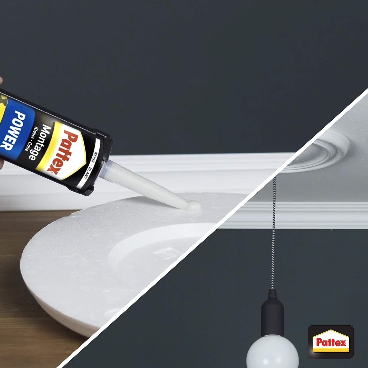 Thumbnail 5 de Pattex Montagekleber Power – starker Kleber für absorbierende Materialien (370 g)