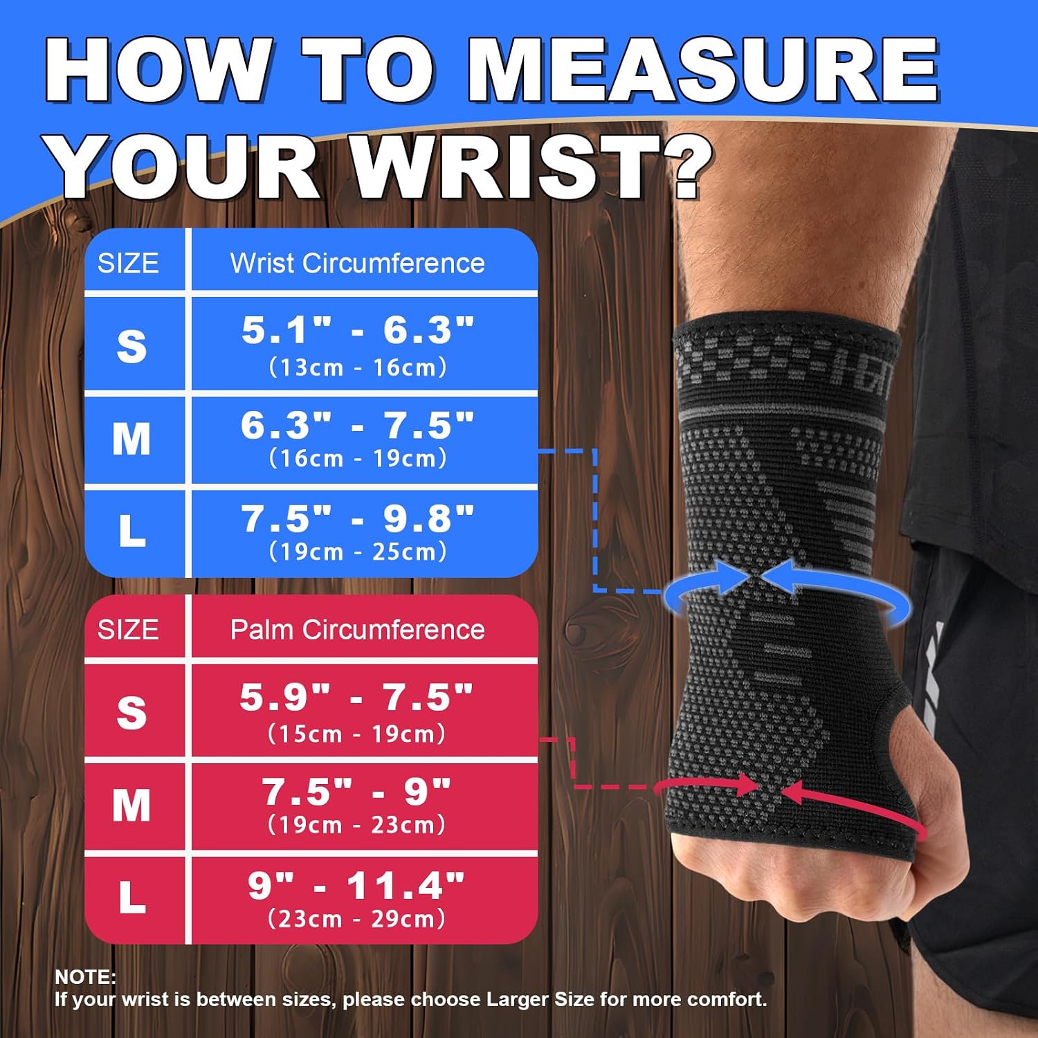 Thumbnail 1 de Lexniush 2 Pack Wrist Supports for Arthritis and Pain Relief
