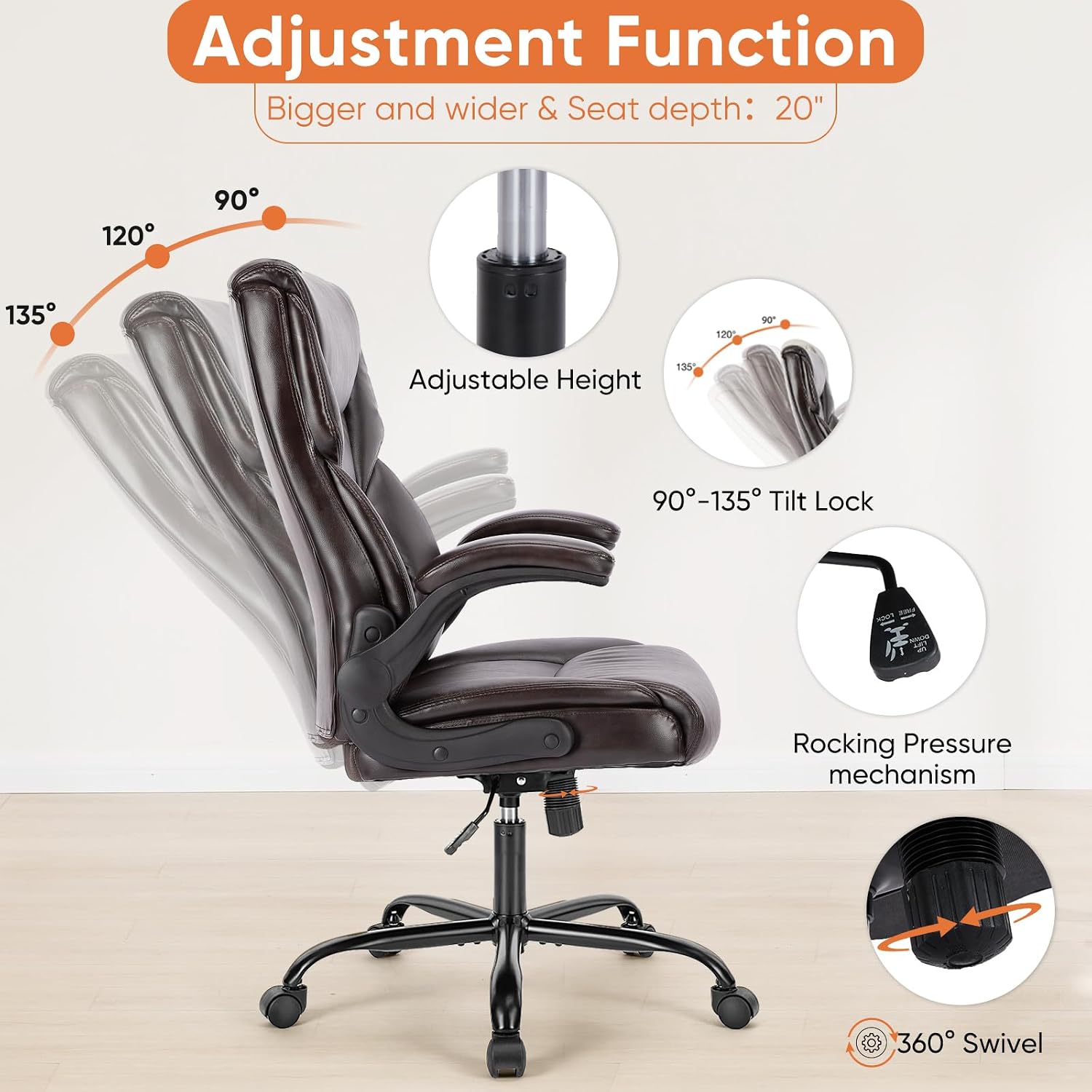 Detalle 2 de Sweetcrispy Office Chair 2-Pack