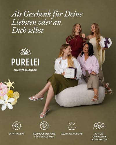Detalle 2 de Purelei Schmuck-Adventskalender Gold