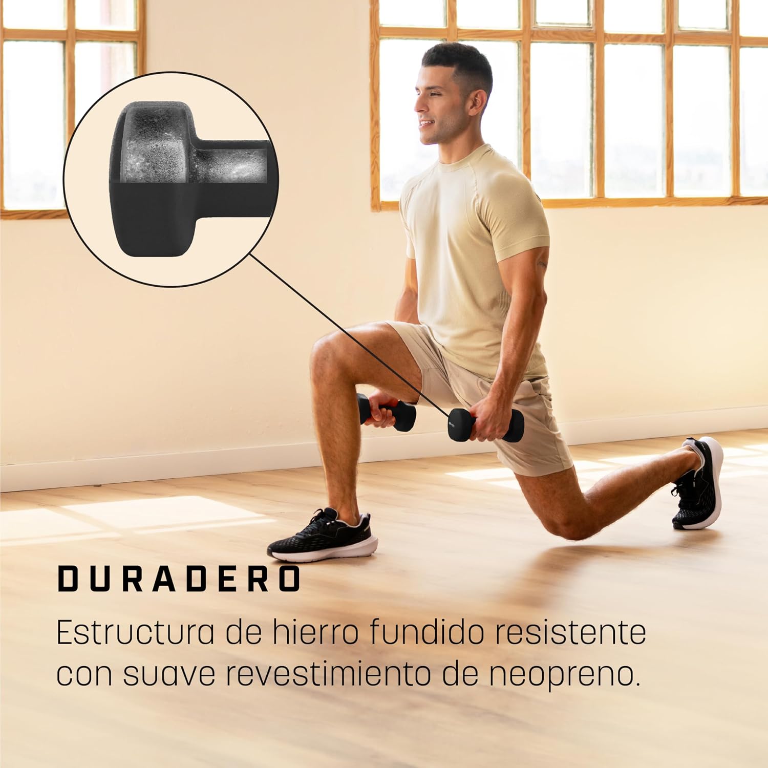 Detalle 2 de KG Physio Mancuernas neopreno 1–10 kg