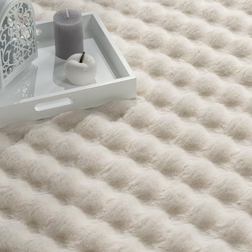 Detalle de Paco Home Tapis de salon crème 120x160 cm ⚙
