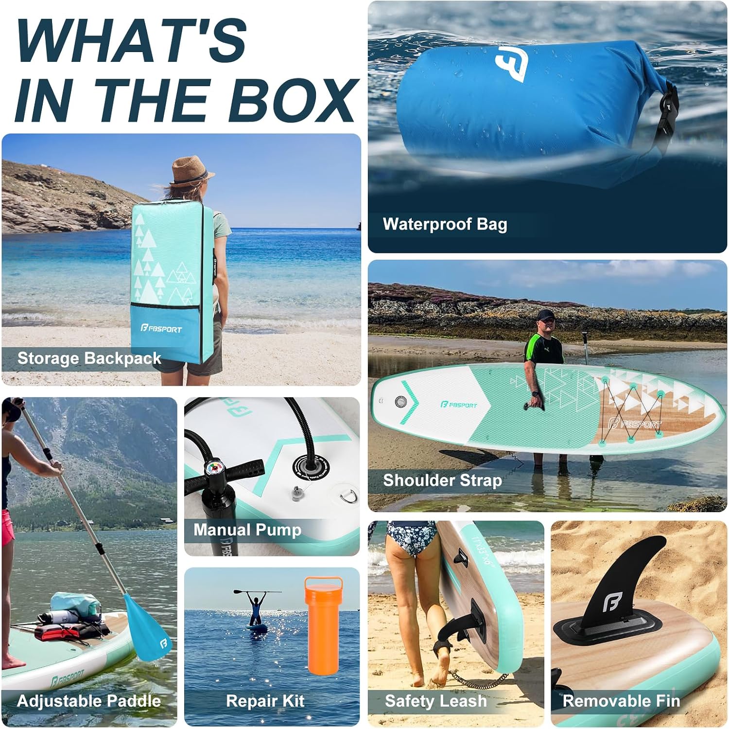 Thumbnail 3 de FBSPORT 11' Premium Stand Up Paddle Board: A stable, versatile yoga and family-friendly SUP