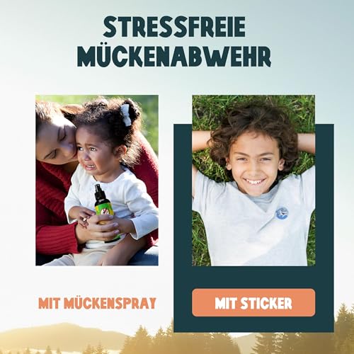 Detalle 2 de Moskifend Mückenschutzpflaster – 60 Aufkleber im Tierdesign für Kinder, Babys und Erwachsene