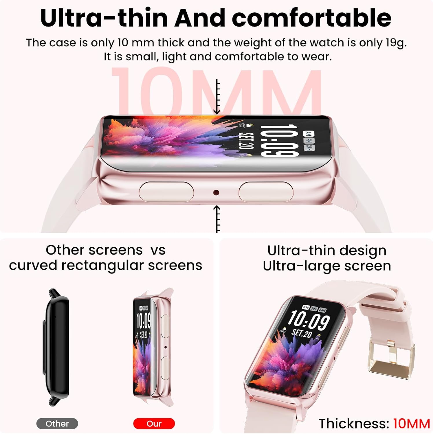Thumbnail 3 de Mingdaln Smart Watch 1.57" Curved Screen