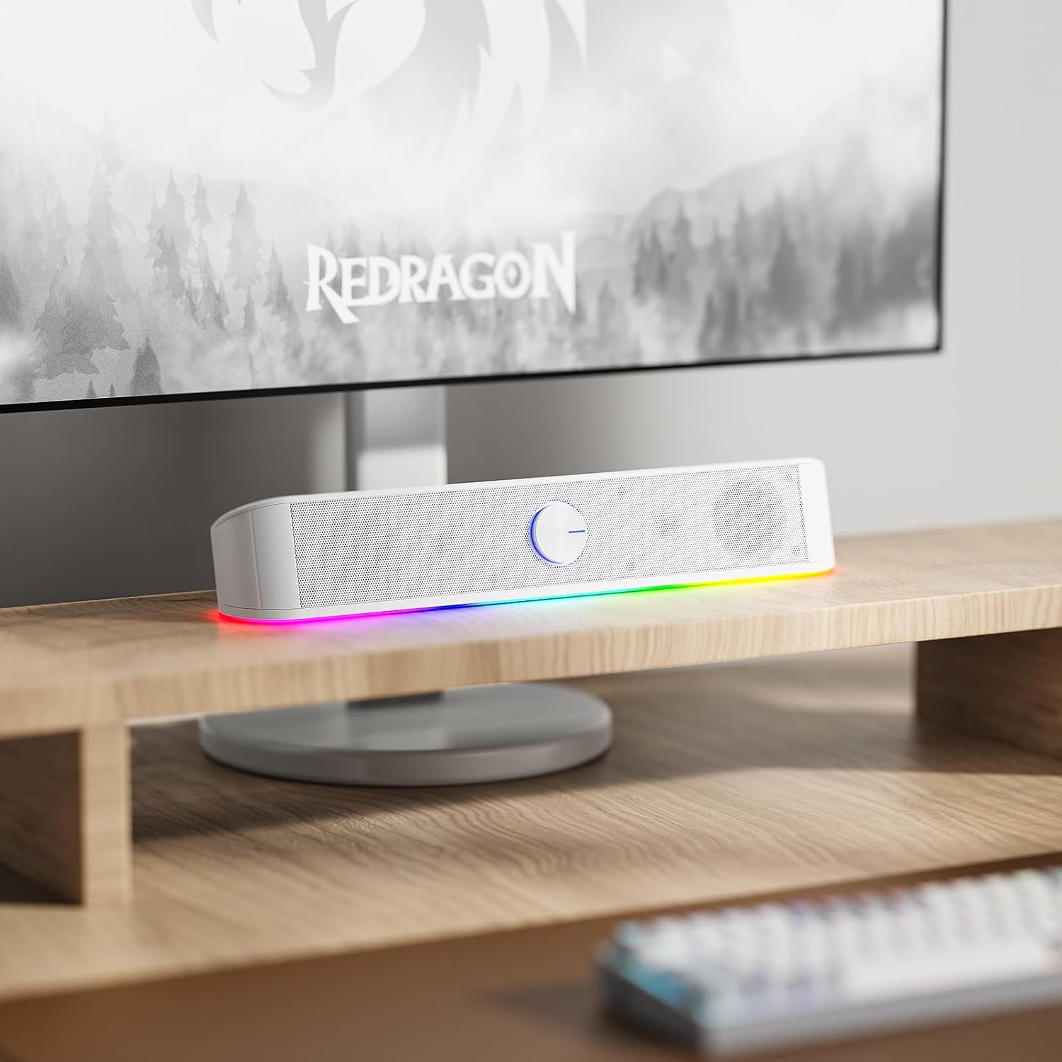 Thumbnail 6 de Redragon GS560 Adiemus RGB Desktop-Soundbar: 2.0-Computerlautsprecher mit Audio-Light-Sync
